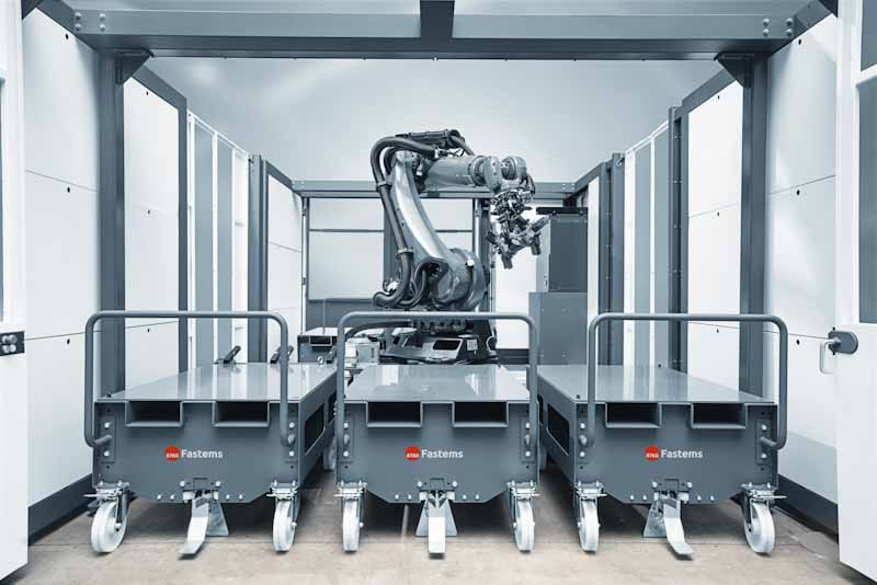 Fastems RoboCell ONE with workpiece trolleys